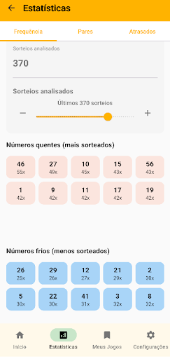 Estatísticas de frequência